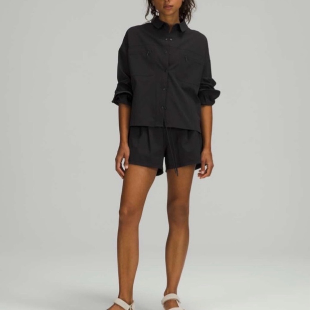 Lululemon Ventlight Button-Up Shirt Black